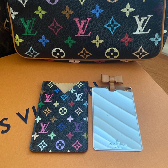 LOUIS VUITTON Murakami Multicolor Monogram Pattern Mirror Bag Accessory - Picture 8 of 8